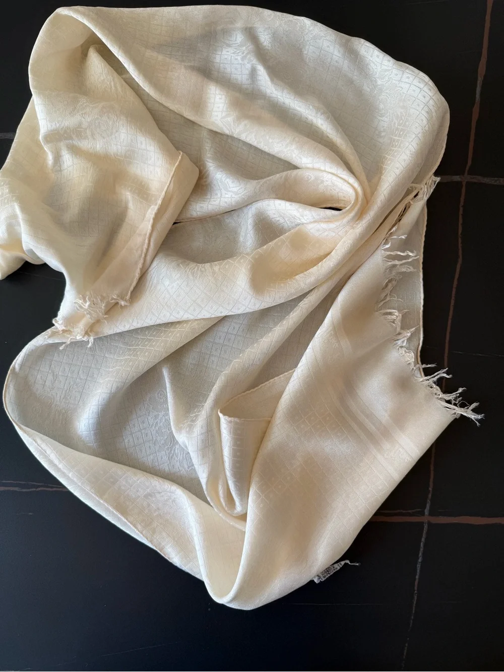Nina Ricci Ivory silk Scarf